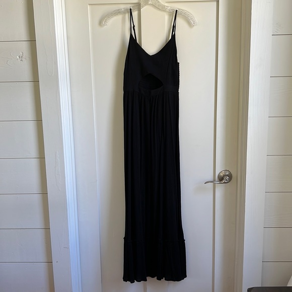 american eagle black maxi dress Aerie Off The Shoulder Maxi Dress